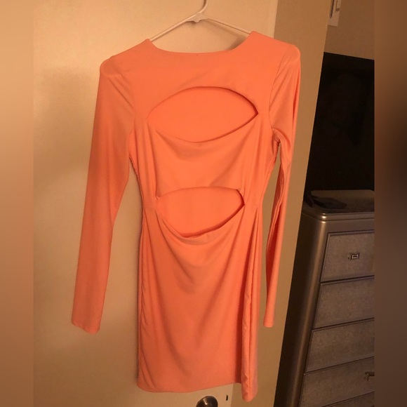 Tiger Mist neon orange dress - Picture 2 of 4